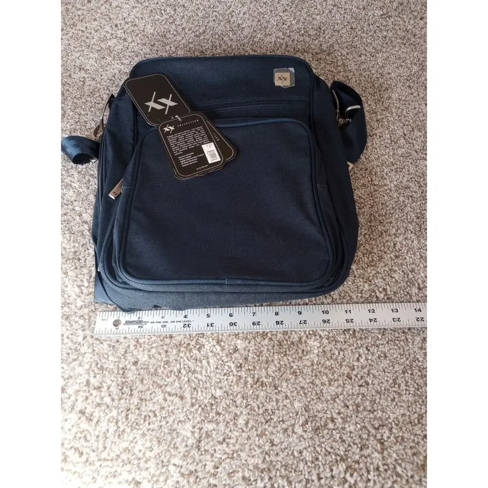 Ju Ju Be Men's XY Collection Helix Diaper Bag Messenger Tote Blue